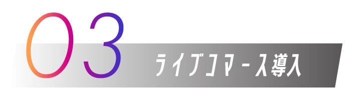03.ライブコマース導入
